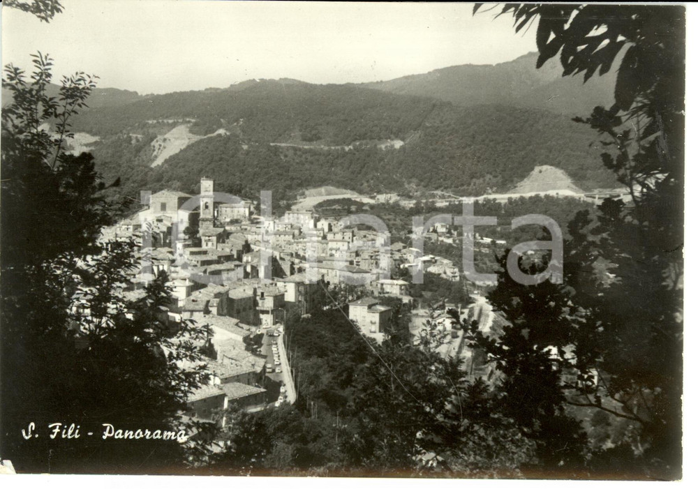 Cartolina originale da collezione 1968 SAN FILI (CS) Panorama della cittÃ  *Cartolina FG VG 1