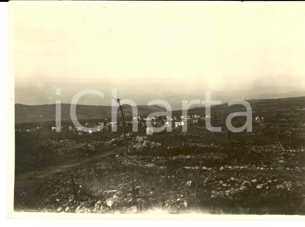 Fotografia d epoca originale 1940 ca WW2 CROAZIA Veduta della campagna di BUKOVIC Foto 17x11 1