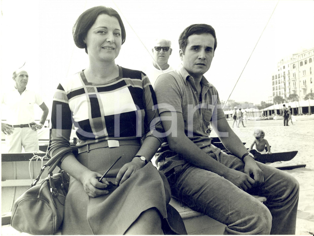 1967 VENEZIA Mostra del Cinema - Elda TATTOLI e Marco BELLOCCHIO *Foto 24x18 cm