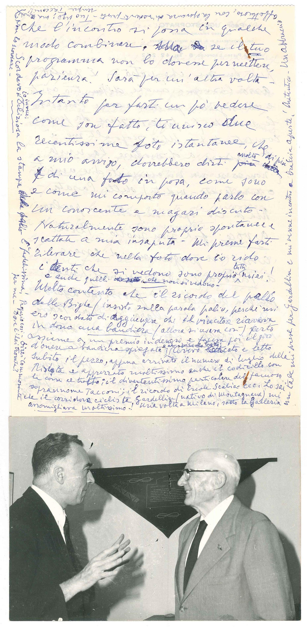 Autografo originale 1969 FIRENZE Lettera Ugo STOPPATO sull albero genealogico  AUTOGRAFO 1