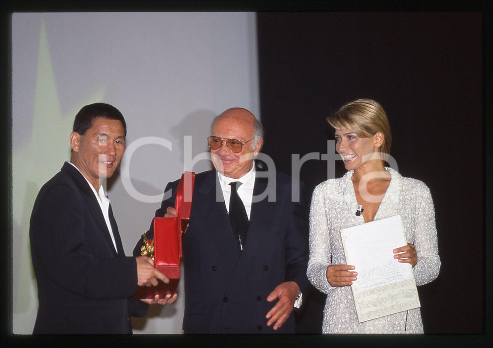 35mm vintage slide* 1997 MOSTRA VENEZIA Takeshi KITANO Francesco ROSI Ritratto 1