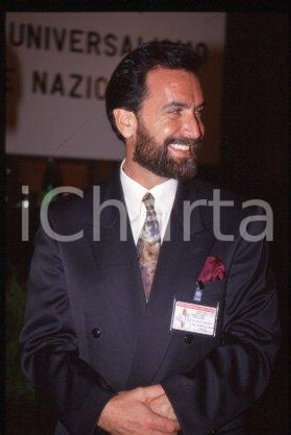 35mm vintage slide* 1992 ca ITALY Interreligious Affairs - Rabbi David ROSEN (4)