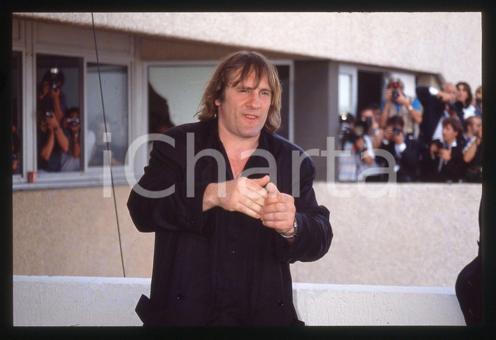 35mm vintage slide* 1990 CANNES Gérard DEPARDIEU Festival del cinema (1)