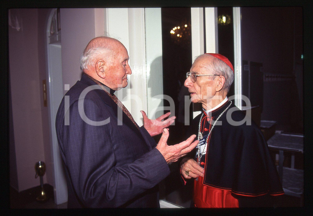 35mm vintage slide* 1995 RIMINI Andrea SPADA Ersilio TONINI a un convegno (2)