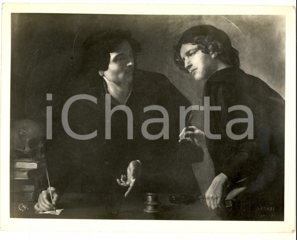 Fotografia d epoca originale 1950 Giovanni Battista CARACCIOLO I santi Cosma e Damiano Foto ALINARI quadro 1