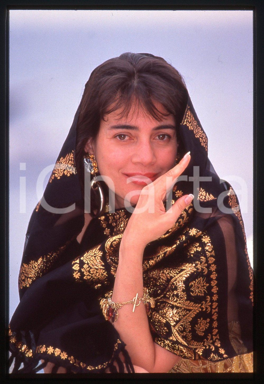 35mm vintage slide* 1990 ca CINEMA Julie CARMEN Ritratto dell'attrice