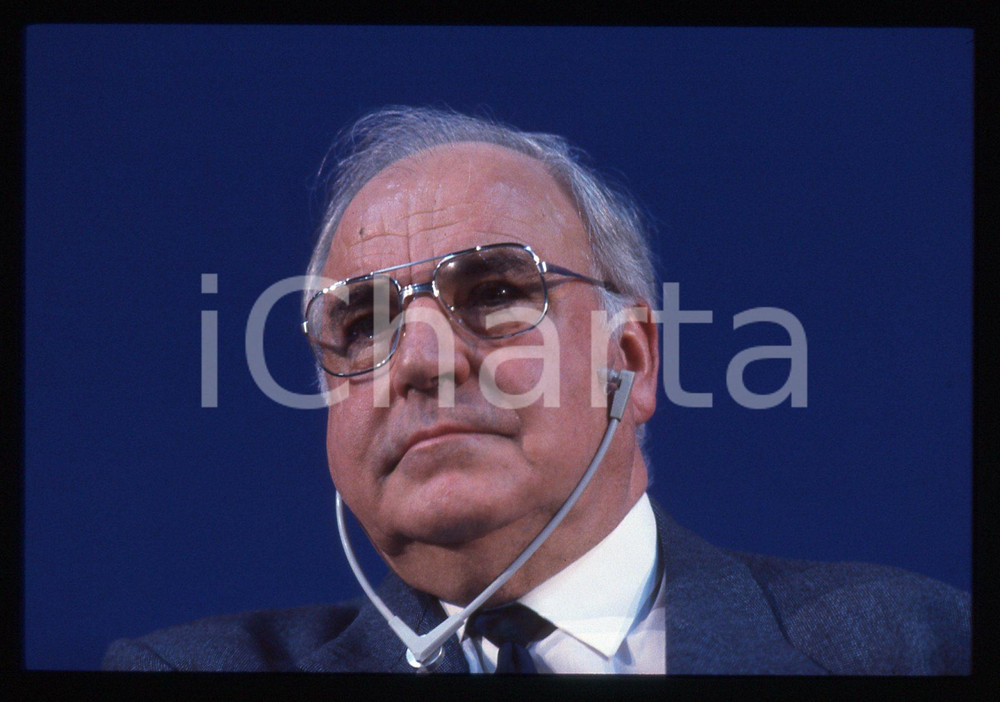 35mm vintage slide* 1993 MILANO Helmut KOHL durante un evento DC POLITICA (38)