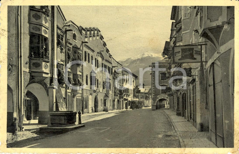 Cartolina originale da collezione 1943 VIPITENO BZ Val d ISARCO DOLOMITI Via CittÃ  Nuova Cartolina FP VG 1