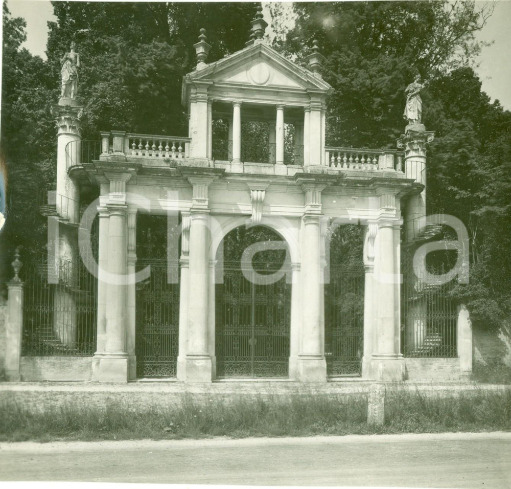 Fotografia d epoca originale 1934 STRA VE Ingresso Villa PISANI per incontro MUSSOLINI e HITLER Vera foto 1