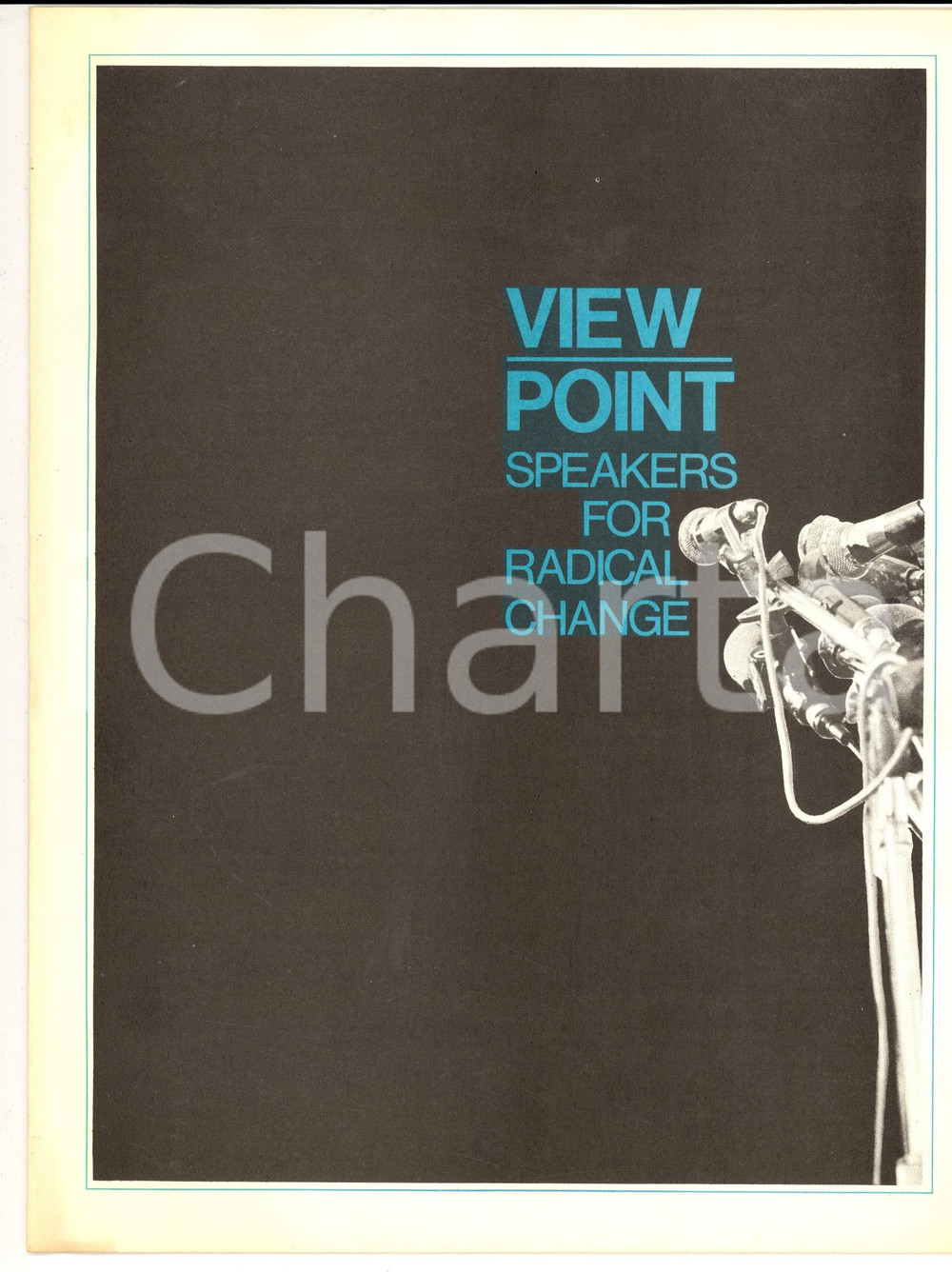 Materiale pubblicitario d’epoca 1973 NEW YORK Viewpoint  Speakers for Radical Change Opuscolo PROPAGANDA 1