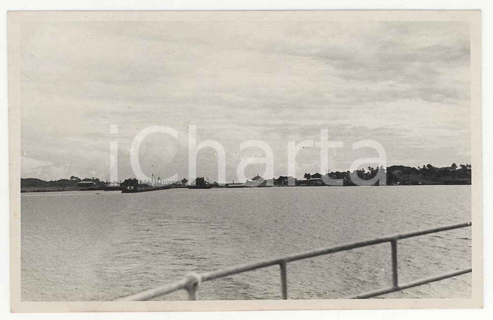 Fotografia d epoca originale 1937 PANAMA Veduta del  canale REAL PHOTO cm 13,5 x 8,5 1