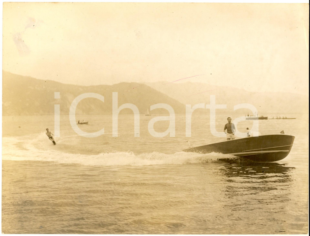 1955 ca SANTA MARGHERITA LIGURE Concorso sci nautico - La gara *Foto 24x18