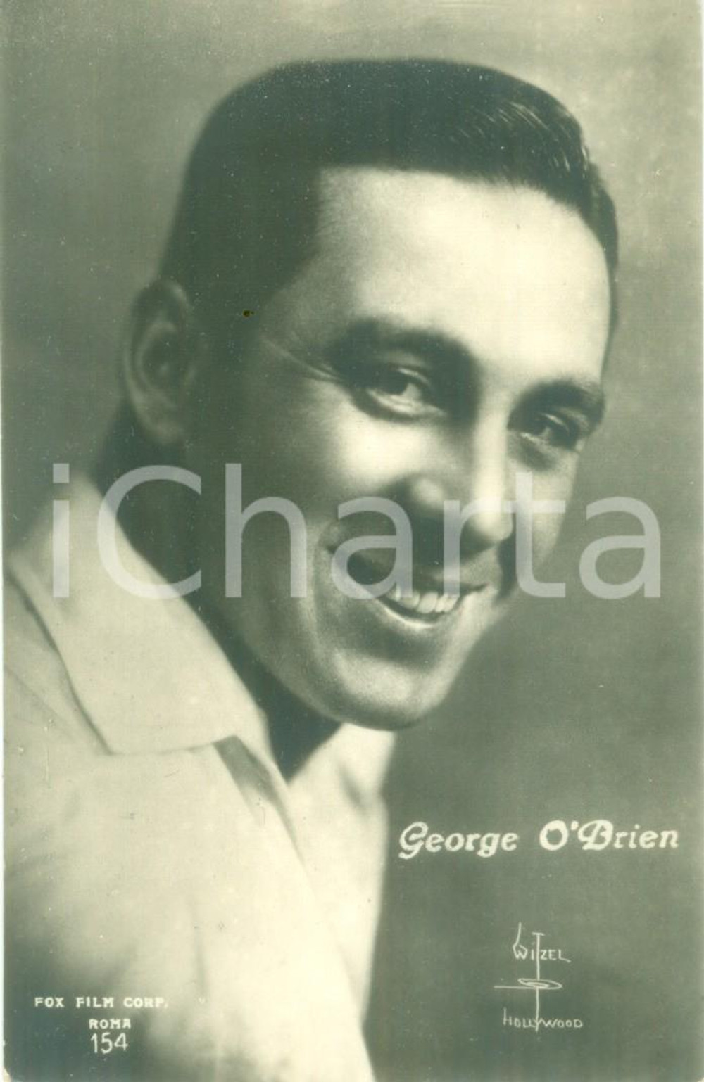 Cartolina originale da collezione 1920 George O'Brien - Cinema Actor - Western movies - Postcard 1
