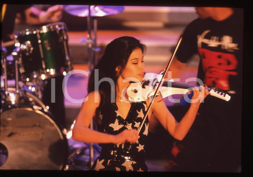 35mm vintage slide* 1996 FESTIVAL SANREMO - Vanessa MAE (10)