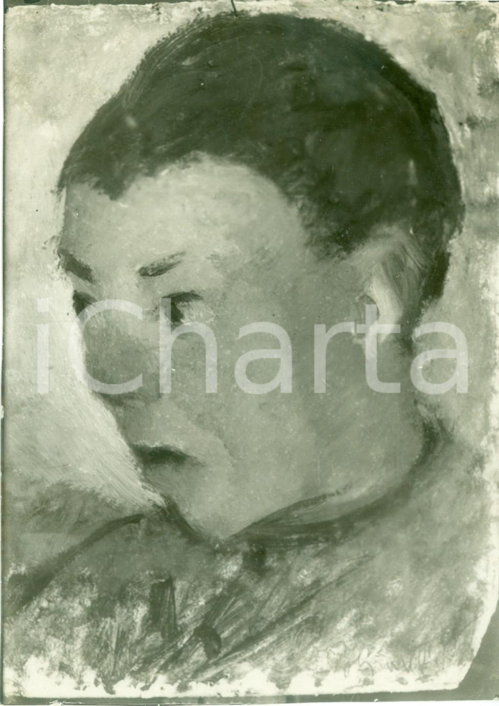 Fotografia d epoca originale 1933 MANTOVA Mario POLPATELLI L idiota Fotografia coeva del quadro 1