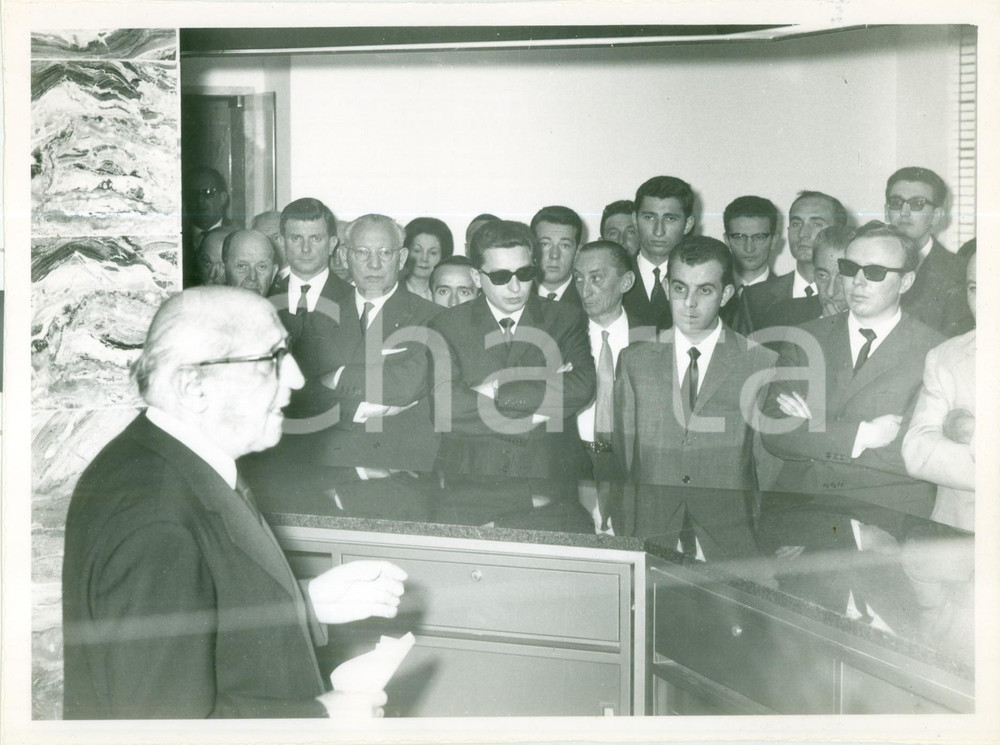 1965 MORTARA Pubblico a inaugurazione nuova sede Banca Provinciale Lombarda