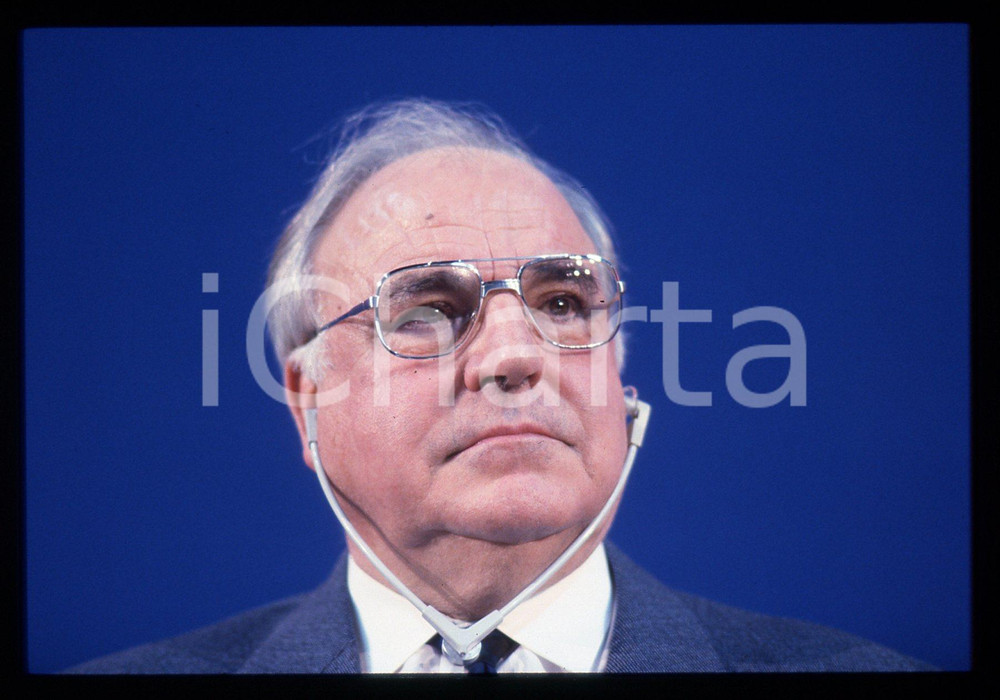 35mm vintage slide* 1993 MILANO Helmut KOHL durante un evento DC POLITICA (39)