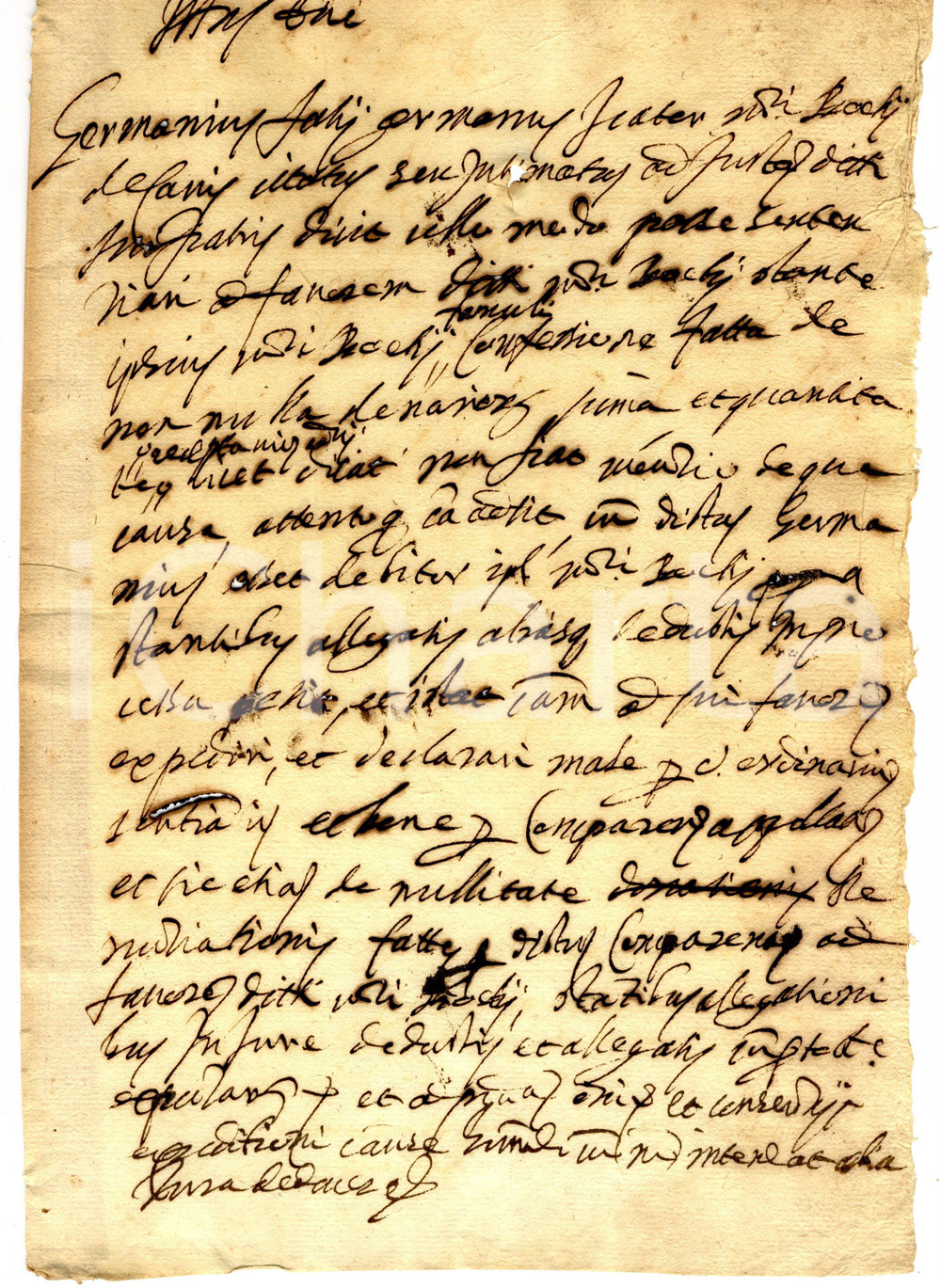 Documento originale, autentico 1605 CAVE RM NullitÃ  donazione e rinuncia Germano FAZI 1
