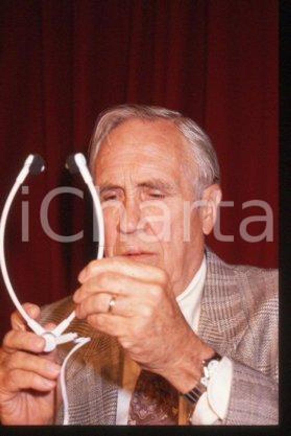 Jason ROBARDS - CANNES Film Ferstival American actor 1989 *35mm vintage slide 36