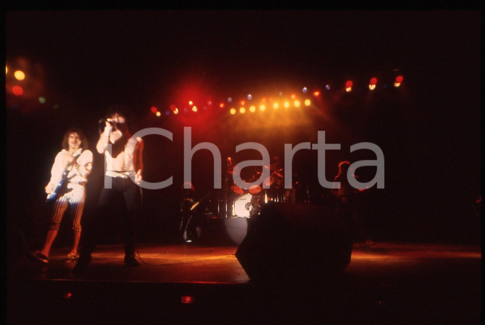 35mm vintage slide* 1982 MILANO Marc STORACE e Fernando VON ARB dei KROKUS (1)