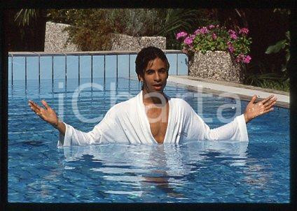 35mm vintage slide* 1987 ca MUSIC GEORGIO ALLENTINI African-American singer (40)
