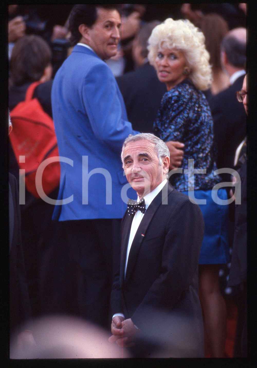 35mm vintage slide* 1990ca CANNES Charles AZNAVOUR Ritratto dell'artista 