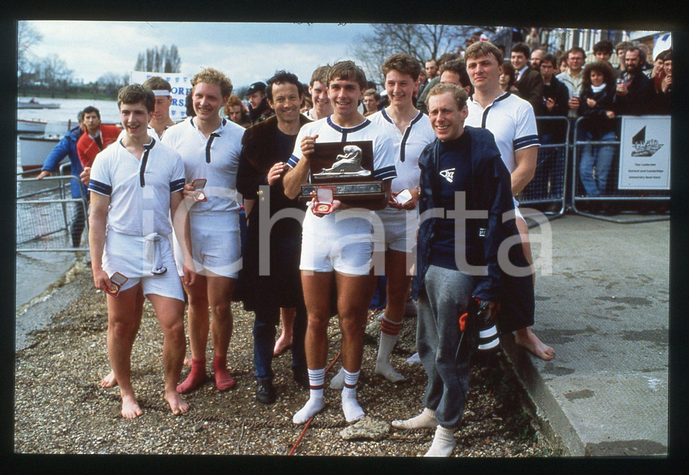 35mm vintage slide*1985 LONDON Daniel TOPOLSKI S.R. LESSER and the OXFORD Crew