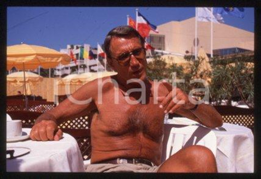 35mm vintage slide* 1989 ca CANNES an American actor Roy SCHEIDER (16)