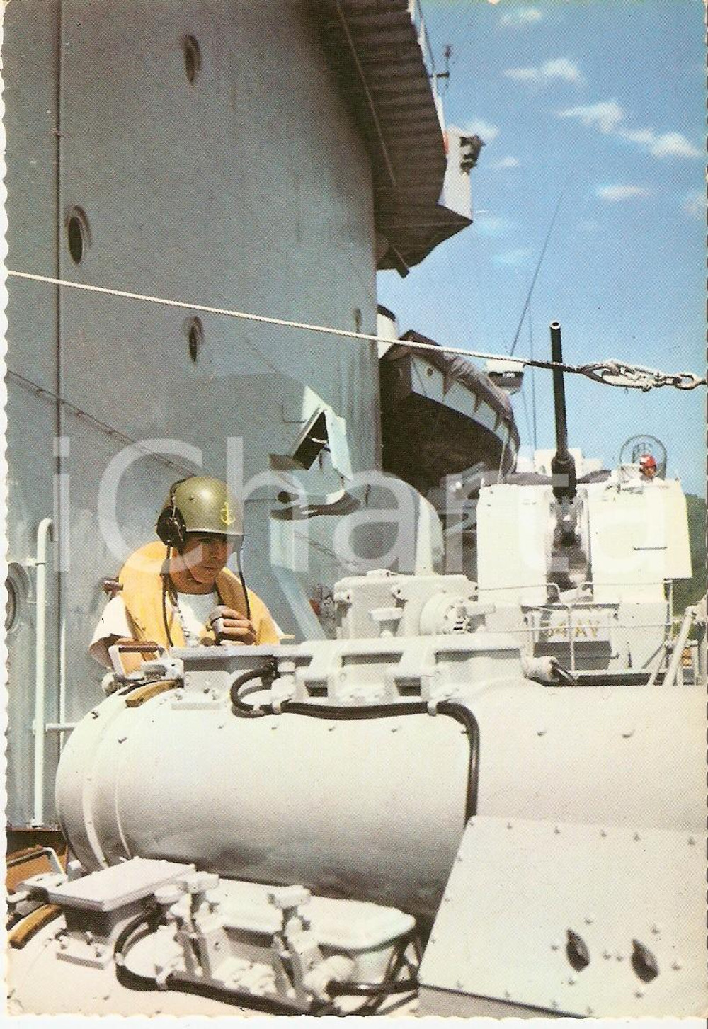 Cartolina originale da collezione 1980 ca MARINA MILITARE Silurista all impianto lanciasiluri Cartolina FG NV 1