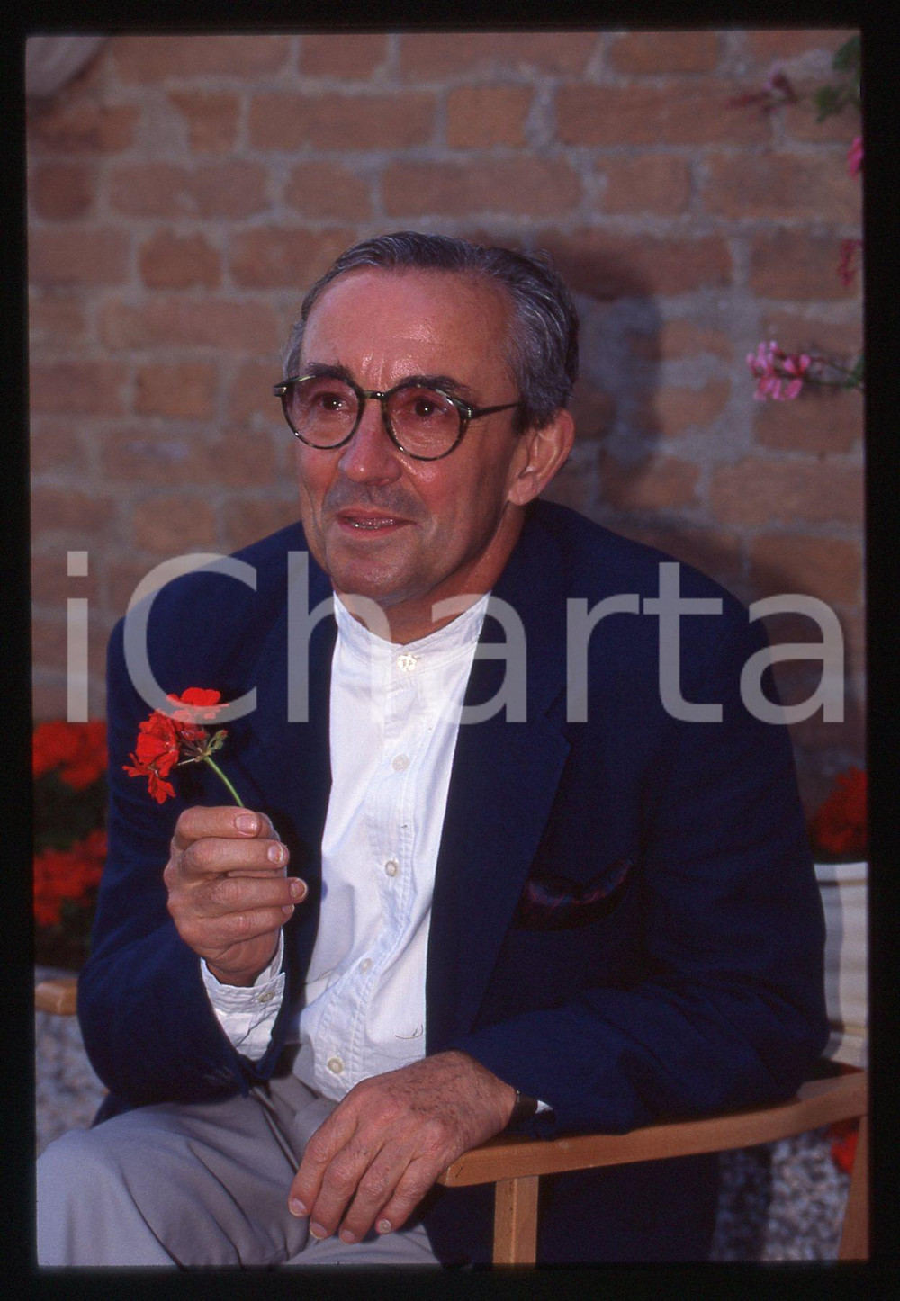 Fotografia d epoca originale 35mm vintage slide 1994 VENEZIA Louis MALLE alla Mostra del Cinema  Ritratto 1 1