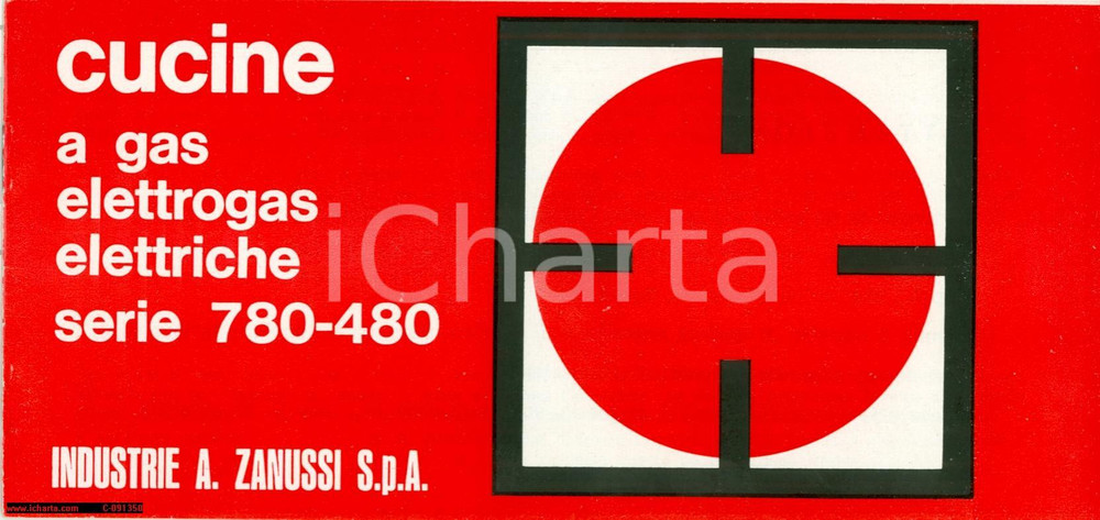 Materiale pubblicitario d’epoca 1966 PORDENONE Cucine gas ed elettrogas ZANUSSI S.P.A. Manuale istruzioni 1
