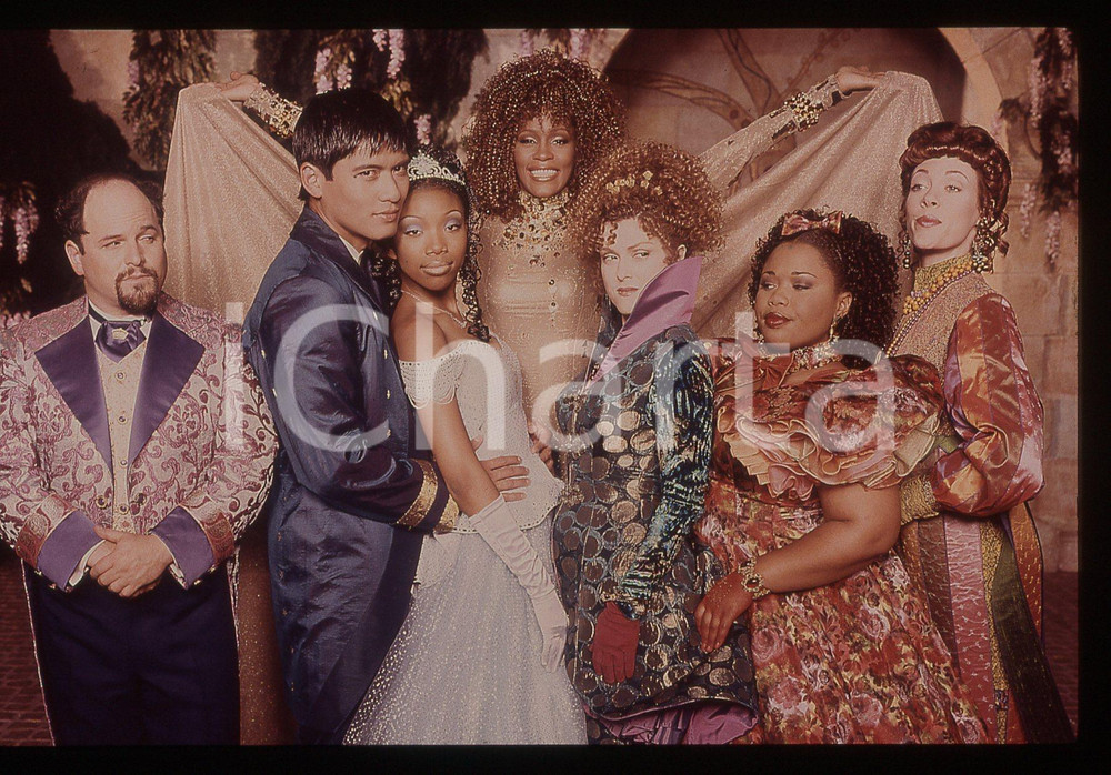35mm vintage slide* 1997 CINDERELLA - Brandy NORWOOD Whitney HOUSTON e il cast 