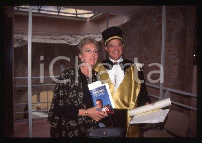 35mm vintage slide* 1995 BOLOGNA UNIVERSITY George SOROS & Bona FRESCOBALDI (73)