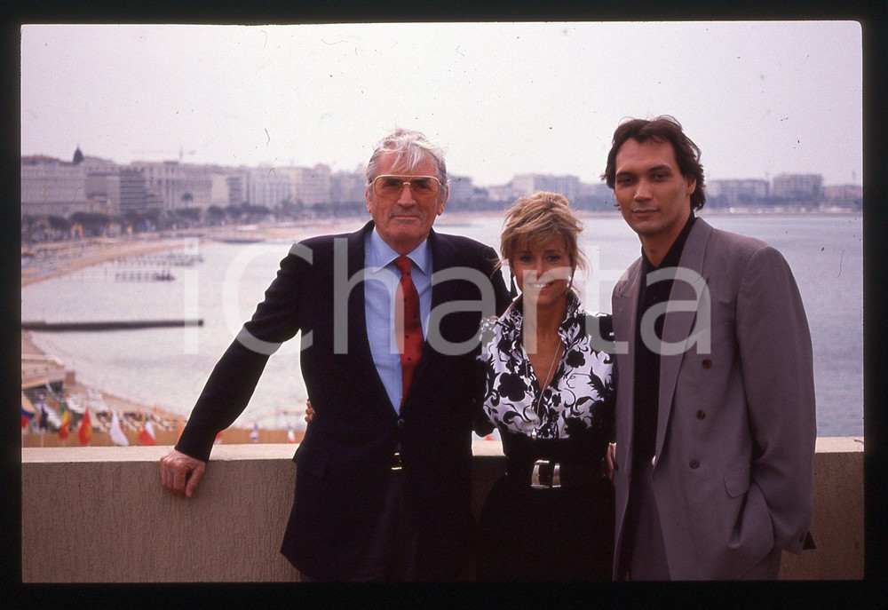 35mm vintage slide* 1989 FESTIVAL CANNES - Jane FONDA Gregory PECK Jimmy SMITS 4