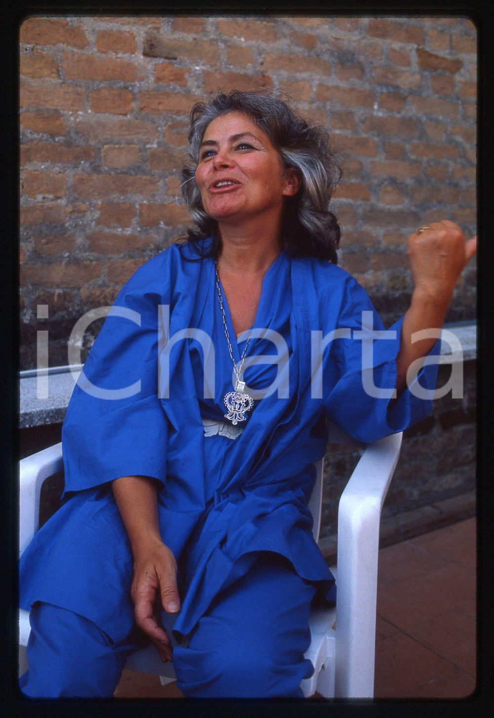 35mm vintage slide* 1983 VENEZIA Giuliana BERLINGUER - Ritratto della regista *1