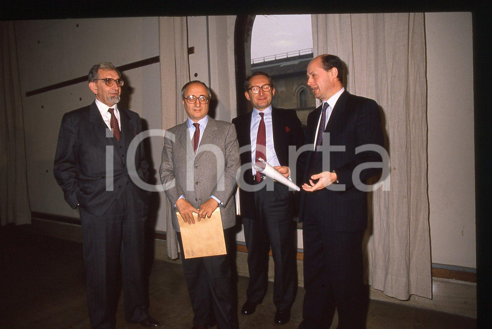 35mm vintage slide* 1988 ca MILANO Enrico DE MITA Giuseppe GUZZETTI (4)