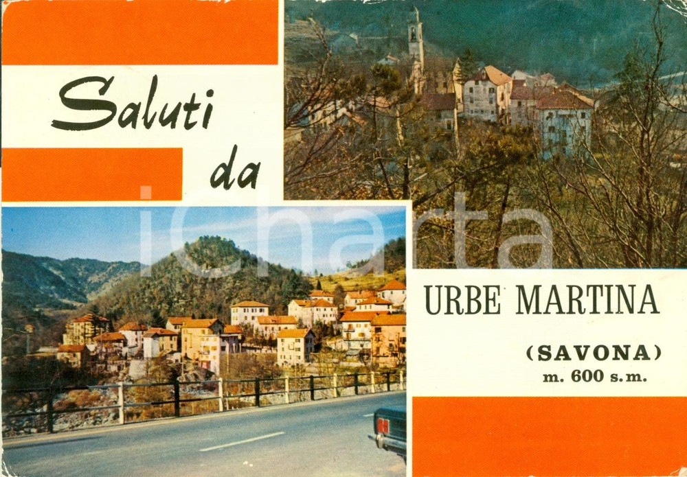Cartolina originale da collezione 1976 URBE (SV) Vedutine della frazione MARTINA *Cartolina VINTAGE FG VG 1