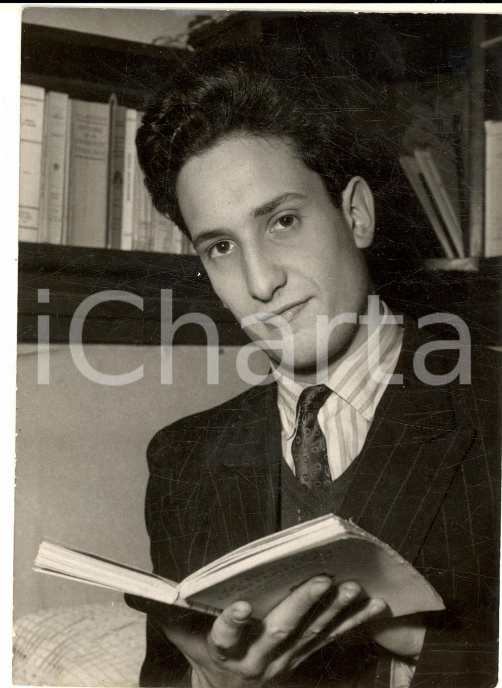 Fotografia d epoca originale 1953 PARIS Concours gÃ©nÃ©ral  Maurice DAYAN premier prix philosophie Photo 1
