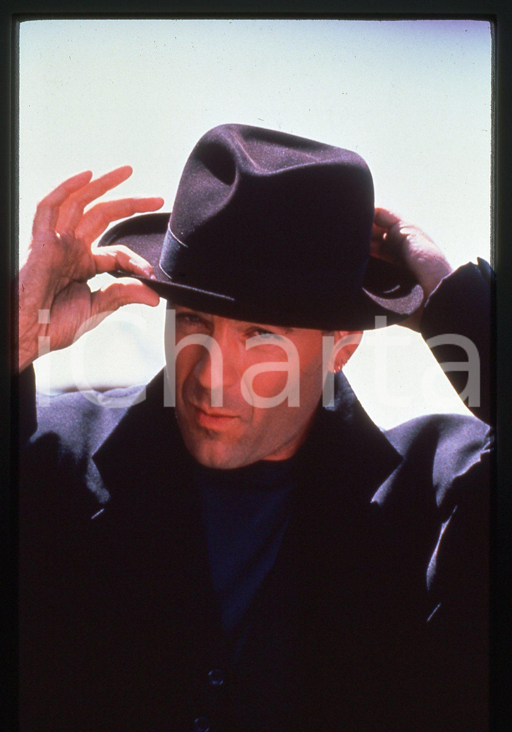 35mm vintage slide* 1991 HUDSON HAWK Bruce WILLIS in una scena del film (2)
