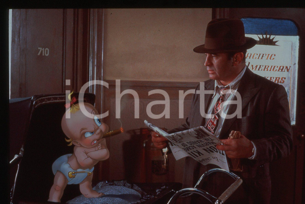 Fotografia d epoca originale 35mm vintage slide 1988 WHO FRAMED ROGER RABBIT  Bob HOSKINS e Baby HERMAN 2 1