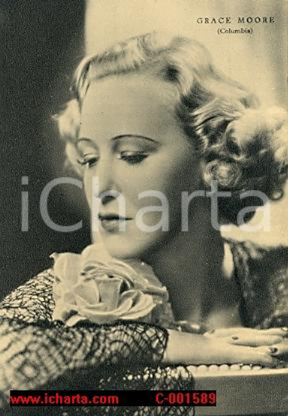 Cartolina originale da collezione 1938 GRACE MOORE Cartolina RIZZOLI FG NV LEGGI BENE 1