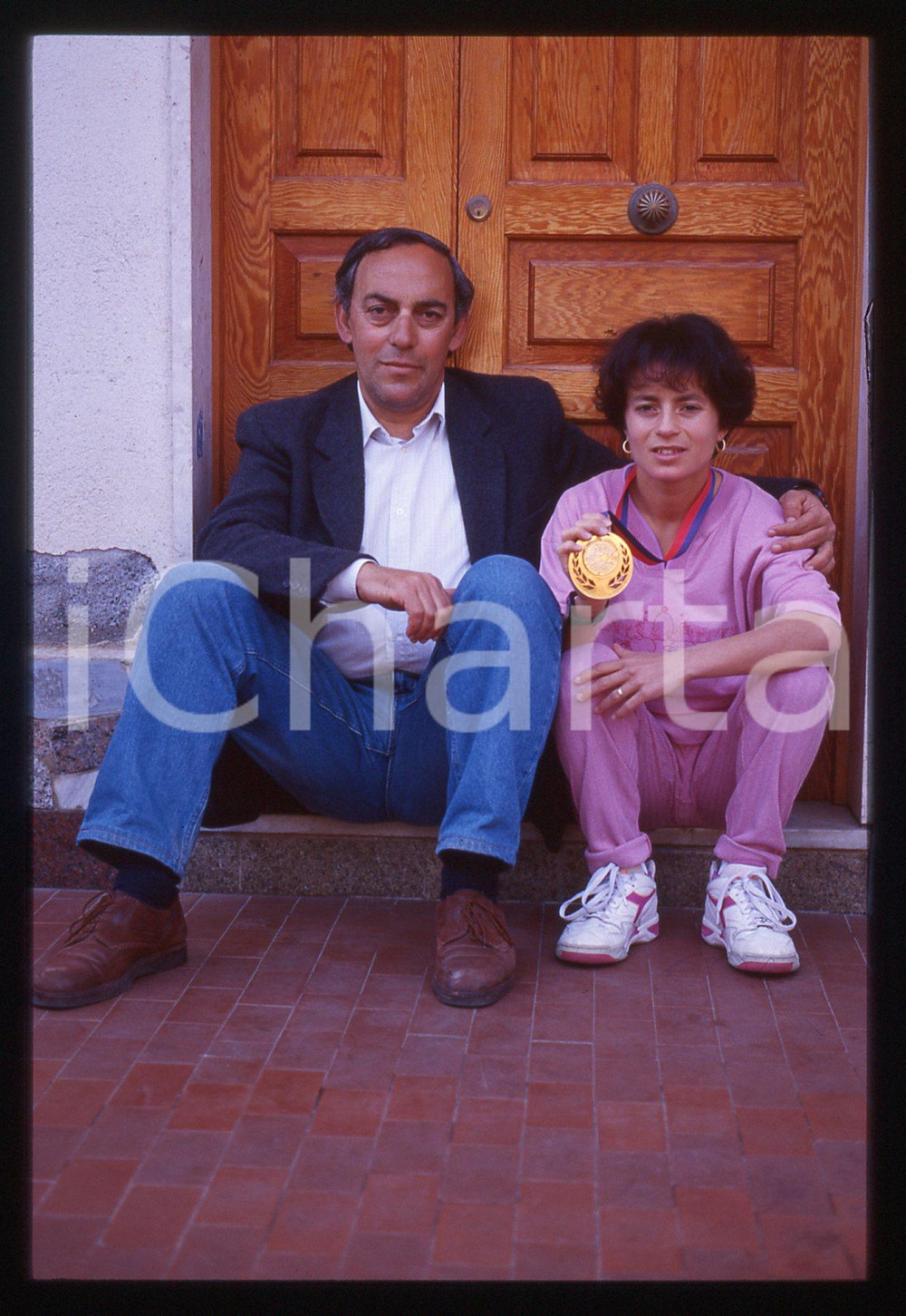 35mm vintage slide* 1994 GIOIOSA MAREA Annarita SIDOTI e Salvatore COLETTA