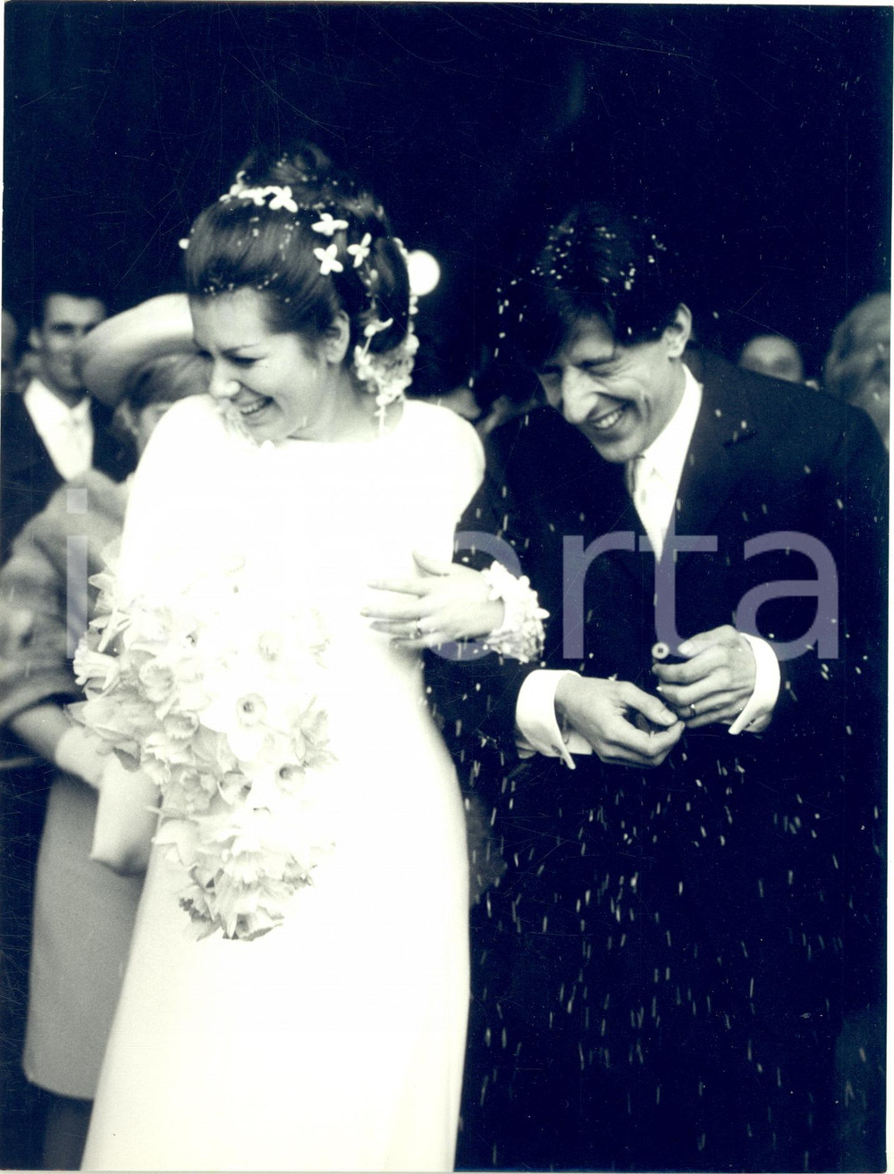 1965 CERTOSA DI CHIARAVALLE Nozze Giorgio GABER Ombretta COLLI *Foto 18x24 cm