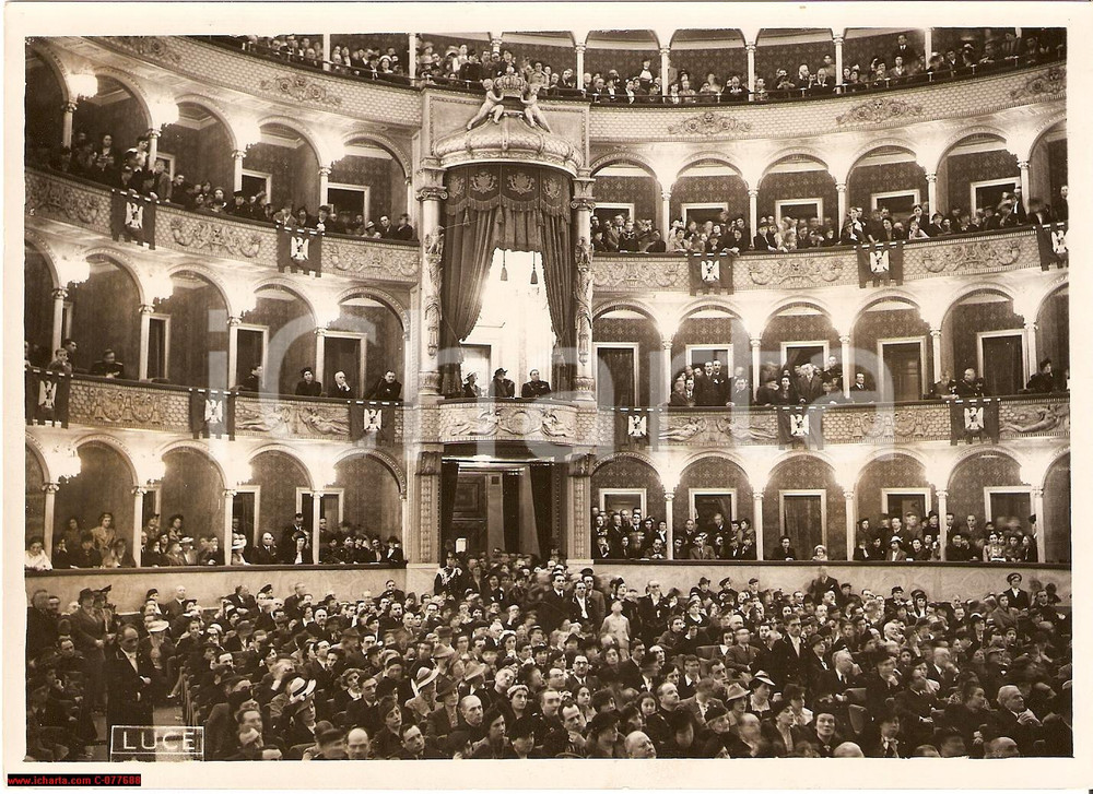 Fotografia d epoca originale 1938 Roma Teatro dell Opera FOTO Platea Teatro Costanzi 1
