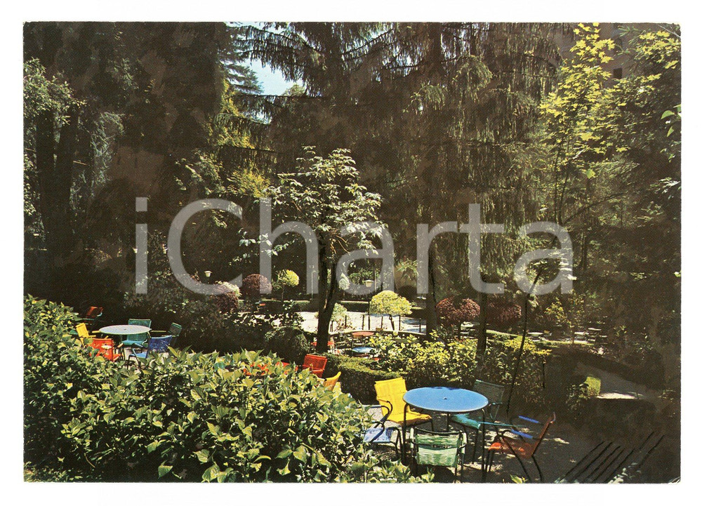 Cartolina originale da collezione 1976 GARESSIO CN Scorcio Parco FONTI Cartolina postale VINTAGE FG VG 1