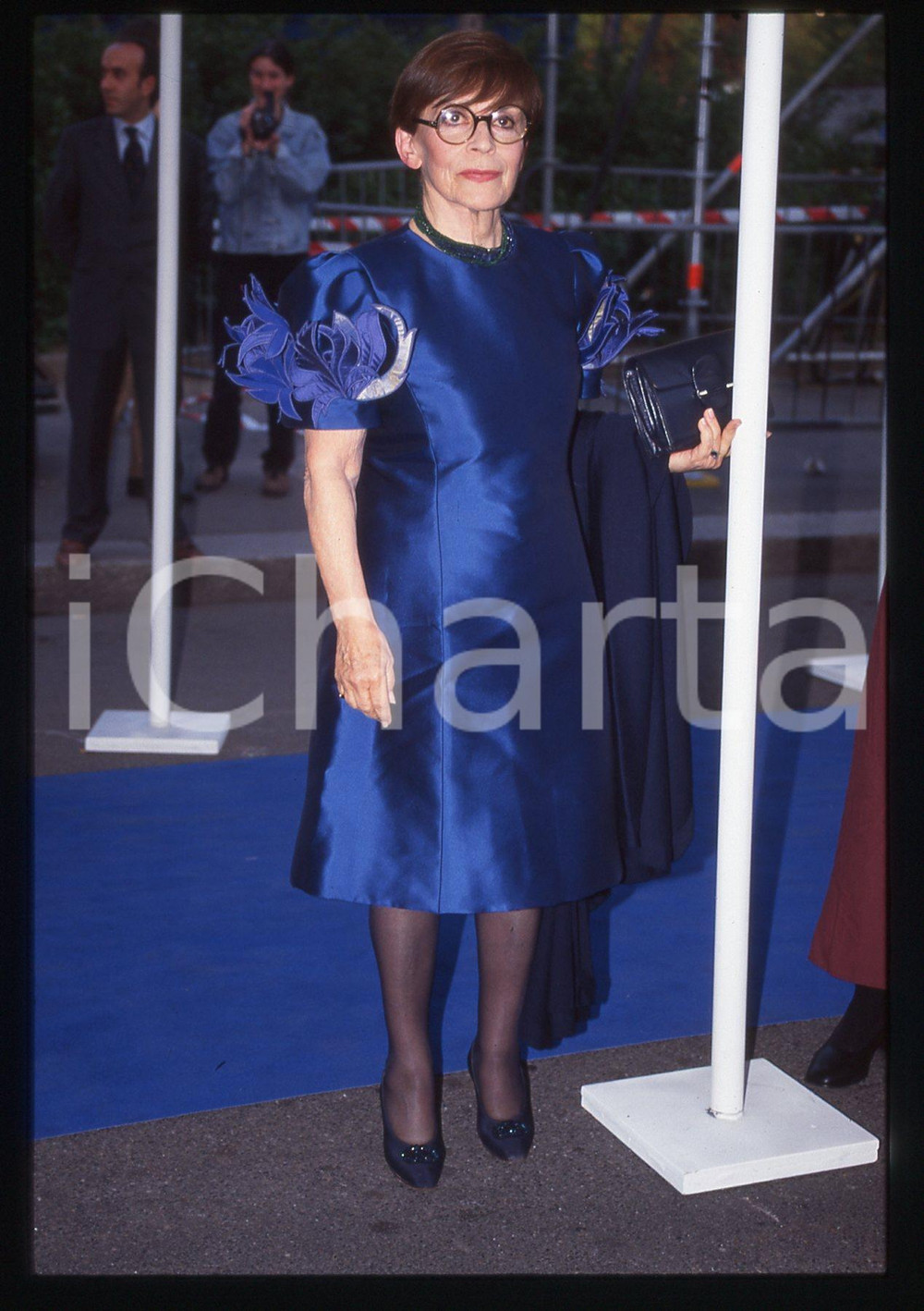 35mm vintage slide* 1996 MILANO Franca VALERI alla NOTTE DEI TELEGATTI 