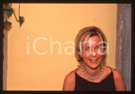 PAOLETTA - RADIO ITALIA disc jockey & radio host 1995 ca * 35 mm vintage slide 2