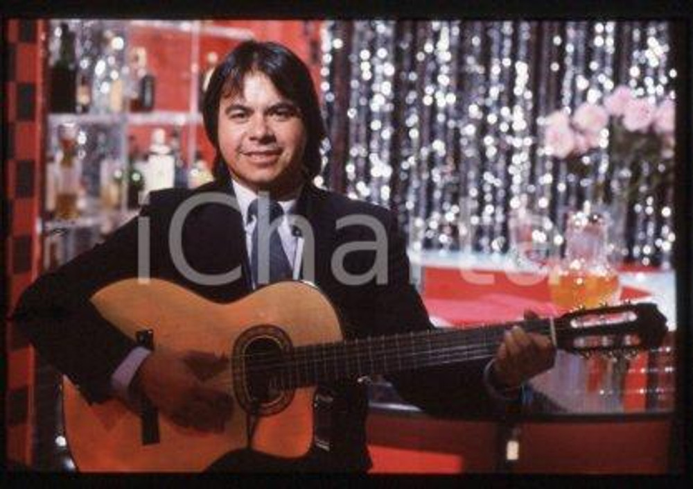 35mm vintage slide* 1985 MUSIC Portrait of guitarist Angel "PATO" GARCIA (8)