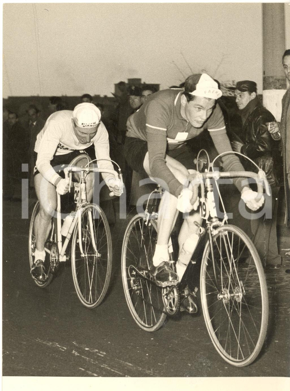 1956 CICLISMO TROFEO BARACCHI I vincitori Rolf GRAF e André DARRIGADE *Foto