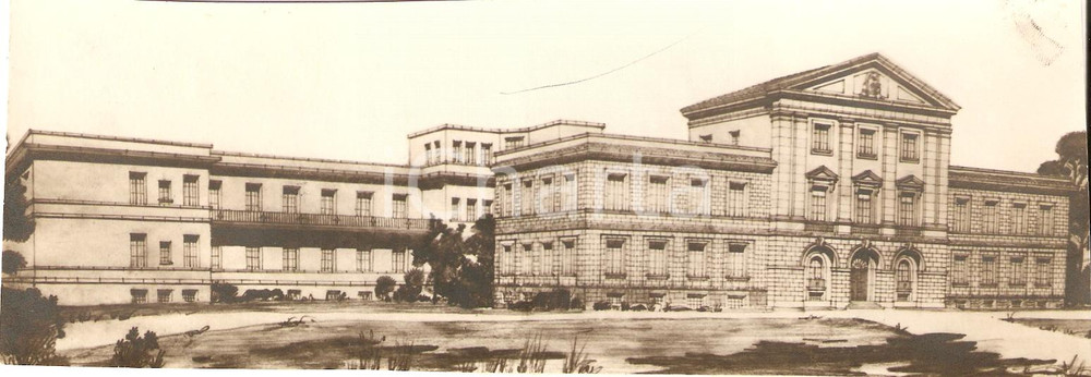 Fotografia d epoca originale 1931 OTRANTO Progetto per palazzo pubblico Fotografia coeva del disegno 19x7 cm 1